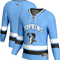 Johns Hopkins Blue Jays Hockey Jersey, Light Sportswear Jersey Shirt, Long Sleeve Hockey Sweater Jersey, Casual Gift for Men