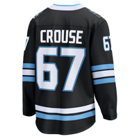 Lawson Crouse Utah Mammoth Hockey Jersey, Black Breakaway Home Sportswear Jersey Shirt, Long Sleeve Hockey Sweater Jersey, Casual Gift for Men