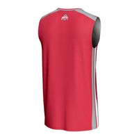 Ohio State Buckeyes Basketball Jersey, Scarlet Sportswear Jersey Shirt, Sleeveless Athletic Tank Jersey, Casual Gift for Men