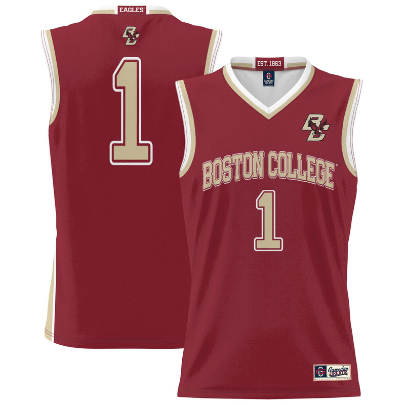 Boston College Eagles Basketball Jersey, Cardinal Lightweight Sportswear Jersey Shirt, Sleeveless Athletic Tank Jersey, Casual Gift for Men