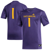 ECU Pirates Football Jersey, Purple Replica Sportswear Jersey Shirt, Lightweight Breathable Athletic Jersey, Casual Gift for Men