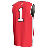 Cincinnati Bearcats Basketball Jersey, Red Sportswear Jersey Shirt, Sleeveless Athletic Tank Jersey, Casual Gift for Men, Style 201922438