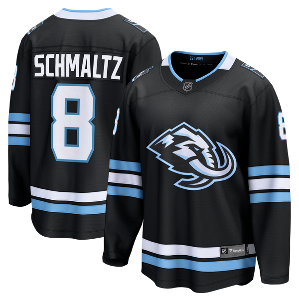 Utah Mammoth Nick Schmaltz Black Home Breakaway Jersey