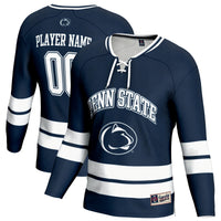 Penn State Nittany Lions Hockey Jersey, Navy Sportswear Jersey Shirt, Long Sleeve Hockey Sweater Jersey, Casual Gift for Men, Style 202918031