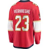 Carter Verhaeghe Florida Panthers Hockey Jersey, Red Breakaway Sportswear Jersey Shirt, Long Sleeve Hockey Sweater Jersey, Casual Gift for Men