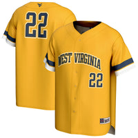 West Virginia Mountaineers Baseball Jersey, Sportswear Jersey Shirt, Lightweight Athletic Jersey, Casual Gift for Men, Style 202658921