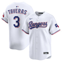 Leody Taveras Texas Rangers Baseball Jersey, White Limited Sportswear Jersey Shirt, Lightweight Breathable Athletic Jersey, Casual Gift for Men