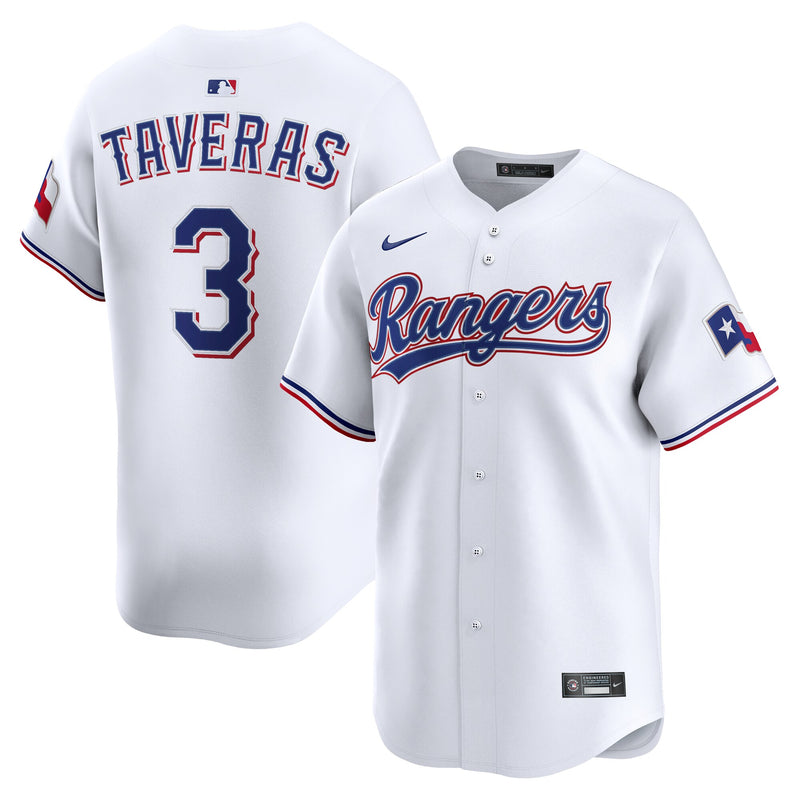 Leody Taveras Texas Rangers Baseball Jersey, White Limited Sportswear Jersey Shirt, Lightweight Breathable Athletic Jersey, Casual Gift for Men