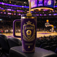 LAL Purple & Gold Dynasty - Heraldic Crest Tumbler