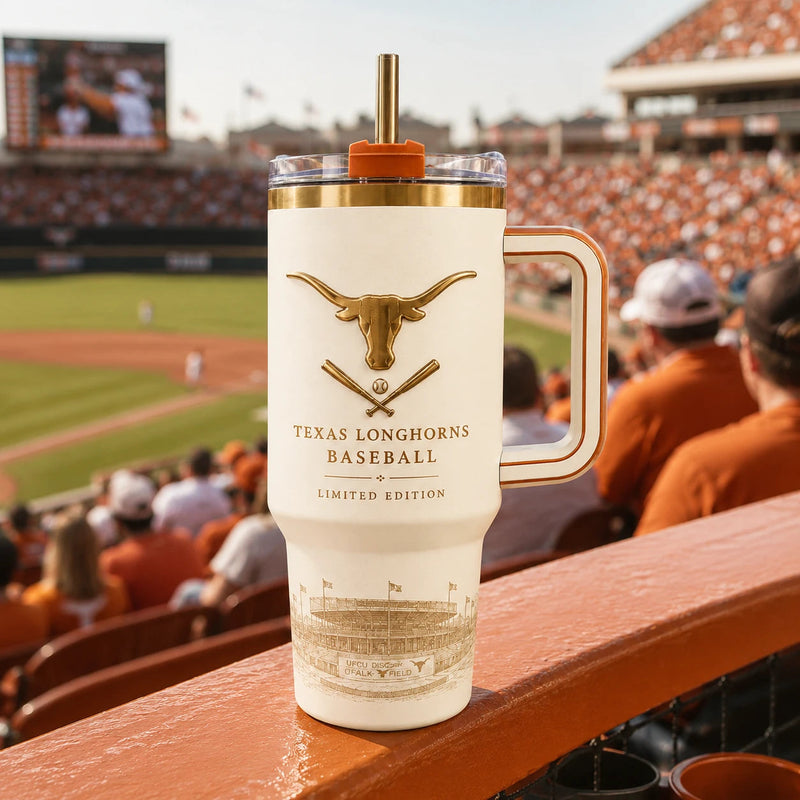 TEX Ballpark Heritage - Gold Longhorn Crest on Cream