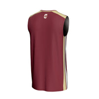 Charleston Cougars Basketball Jersey, Maroon Sportswear Jersey Shirt, Sleeveless Athletic Tank Jersey, Casual Gift for Men, Style 202414597