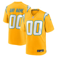 Los Angeles Chargers Football Jersey, Gold Game Alternate Sportswear Jersey Shirt, Lightweight Breathable Athletic Jersey, Casual Gift for Men