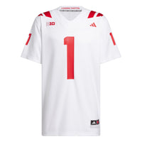 Nebraska Huskers Football Jersey, White Away Sportswear Jersey Shirt, Lightweight Breathable Athletic Jersey, Casual Gift for Men