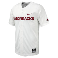 Arkansas Razorbacks Baseball Jersey, White Replica Sportswear Jersey Shirt, Lightweight Breathable Athletic Jersey, Casual Gift for Men