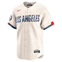Los Angeles Dodgers Baseball Jersey, Cream Limited Sportswear Jersey Shirt, Lightweight Breathable Athletic Jersey, Casual Gift for Men