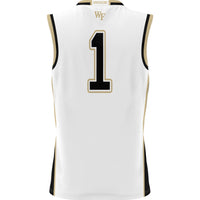 Wake Forest Demon Deacons Basketball Jersey, White Lightweight Sportswear Jersey Shirt, Sleeveless Athletic Tank Jersey, Casual Gift for Men