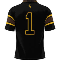 Wyoming Cowboys Football Jersey, Black Sportswear Jersey Shirt, Lightweight Breathable Athletic Jersey, Casual Gift for Men