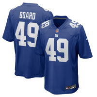 Chris Board New York Giants Football Jersey, Royal Game Sportswear Jersey Shirt, Lightweight Breathable Athletic Jersey, Casual Gift for Men