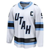 Clayton Keller Utah Mammoth Hockey Jersey, White Breakaway Away Sportswear Jersey Shirt, Long Sleeve Hockey Sweater Jersey, Casual Gift for Men