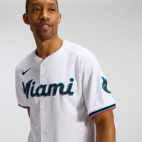 Miami Marlins Baseball Jersey, White Sportswear Jersey Shirt, Lightweight Breathable Athletic Jersey, Casual Gift for Men, Style 201865822