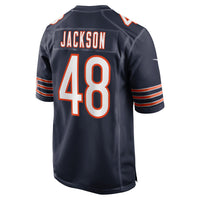D'Marco Jackson Chicago Bears Football Jersey, Navy Game Sportswear Jersey Shirt, Lightweight Breathable Athletic Jersey, Casual Gift for Men