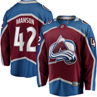Josh Manson Colorado Avalanche Hockey Jersey, Burgundy Breakaway Sportswear Jersey Shirt, Long Sleeve Hockey Sweater Jersey, Casual Gift for Men