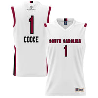 South Carolina Gamecocks Basketball Jersey, White Sportswear Jersey Shirt, Sleeveless Athletic Tank Jersey, Casual Gift for Men, Style 200402978