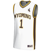 Wyoming Cowboys Lightweight Basketball Jersey, White Sportswear Jersey Shirt, Sleeveless Athletic Tank Jersey, Casual Gift for Men