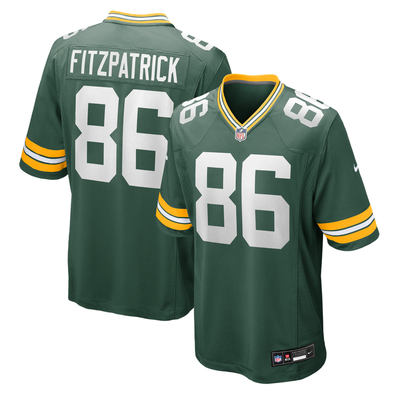 John FitzPatrick Green Bay Packers Football Jersey, Game Sportswear Jersey Shirt, Lightweight Breathable Athletic Jersey, Casual Gift for Men
