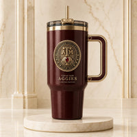 TAMU Seal - Maroon and Gold Crest Tumbler