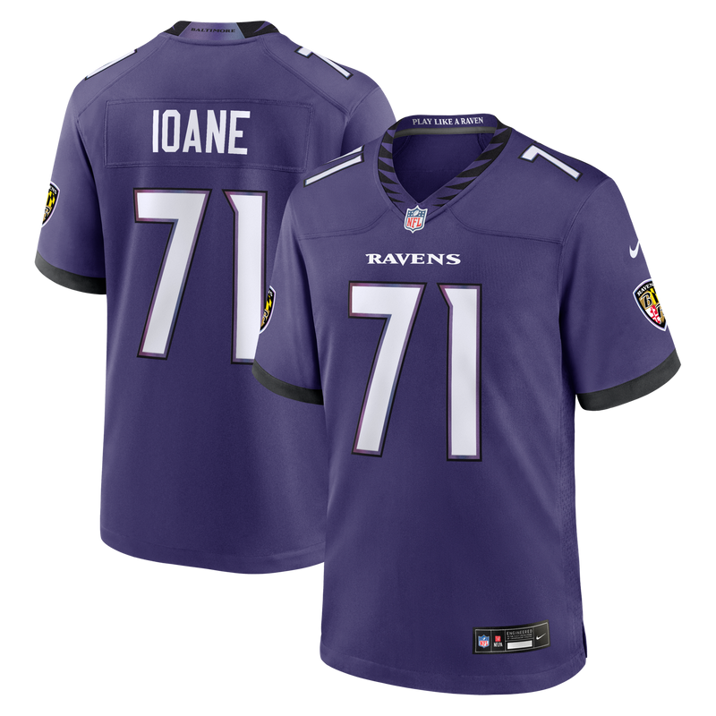 Olaivavega Ioane Baltimore Ravens Football Jersey, Purple Sportswear Jersey Shirt, Lightweight Breathable Athletic Jersey, Casual Gift for Men