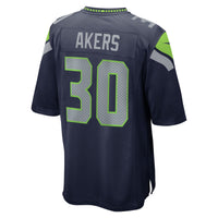 Cam Akers Seattle Seahawks Football Jersey, Navy Game Sportswear Jersey Shirt, Lightweight Breathable Athletic Jersey, Casual Gift for Men