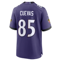Josh Cuevas Baltimore Ravens Football Jersey, Purple Game Sportswear Jersey Shirt, Lightweight Breathable Athletic Jersey, Casual Gift for Men