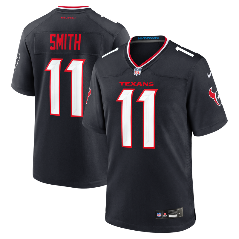 Tremon Smith Houston Texans Football Jersey, Navy Game Sportswear Jersey Shirt, Lightweight Breathable Athletic Jersey, Casual Gift for Men