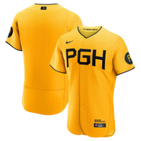Pittsburgh Pirates Baseball Jersey, Gold Sportswear Jersey Shirt, Lightweight Breathable Athletic Jersey, Casual Gift for Men, Style 4884402