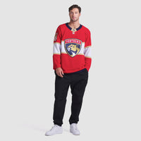 Florida Panthers Hockey Jersey, Red Premium Sportswear Jersey Shirt, Long Sleeve Hockey Sweater Jersey, Casual Gift for Men, Style 202015692