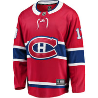 Cole Caufield Montreal Canadiens Hockey Jersey, Red Breakaway Sportswear Jersey Shirt, Long Sleeve Hockey Sweater Jersey, Casual Gift for Men
