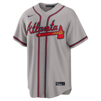 Atlanta Braves Baseball Jersey, Gray Replica Sportswear Jersey Shirt, Lightweight Breathable Athletic Jersey, Casual Gift for Men