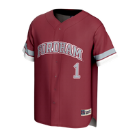 Fordham Rams Baseball Jersey, Maroon Sportswear Jersey Shirt, Lightweight Breathable Athletic Jersey, Casual Gift for Men, Style 203645352