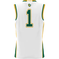 William & Mary Tribe Basketball Jersey, White Lightweight Sportswear Jersey Shirt, Sleeveless Athletic Tank Jersey, Casual Gift for Men