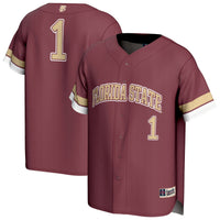 Florida State Seminoles Baseball Jersey, Garnet Fashion Sportswear Jersey Shirt, Lightweight Breathable Athletic Jersey, Casual Gift for Men