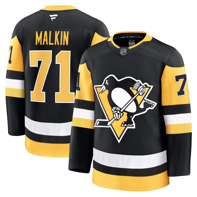 Evgeni Malkin Pittsburgh Penguins Hockey Jersey, Black Premium Sportswear Jersey Shirt, Long Sleeve Hockey Sweater Jersey, Casual Gift for Men