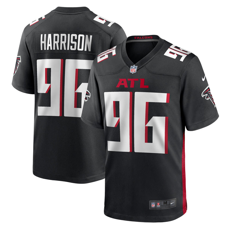 Zach Harrison Atlanta Falcons Football Jersey, Black Game Sportswear Jersey Shirt, Lightweight Breathable Athletic Jersey, Casual Gift for Men
