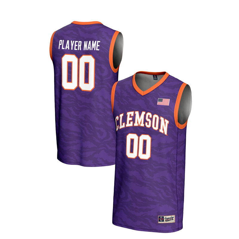 Clemson Tigers Basketball Jersey, Purple Sportswear Jersey Shirt, Sleeveless Athletic Tank Jersey, Casual Gift for Men, Style 201334788