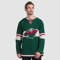 Minnesota Wild Hockey Jersey, Green Premium Sportswear Jersey Shirt, Long Sleeve Hockey Sweater Jersey, Casual Gift for Men, Style 202015698