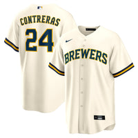 William Contreras Milwaukee Brewers Baseball Jersey, Sportswear Jersey Shirt, Lightweight Athletic Jersey, Casual Gift for Men, Style 202262181