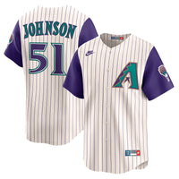Randy Johnson Arizona Diamondbacks Baseball Jersey, Cream Sportswear Jersey Shirt, Lightweight Breathable Athletic Jersey, Casual Gift for Men