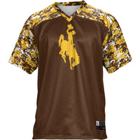 Brown Wyoming Football Jersey, Football Sportswear Jersey Shirt, Lightweight Breathable Athletic Jersey, Casual Gift for Men