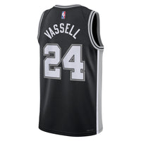 Devin Vassell San Antonio Spurs Basketball Jersey, Black Swingman Sportswear Jersey Shirt, Sleeveless Athletic Tank Jersey, Casual Gift for Men