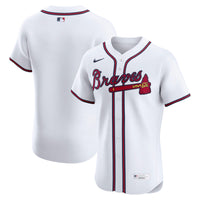 Atlanta Braves Baseball Jersey, White Elite Home Sportswear Jersey Shirt, Lightweight Breathable Athletic Jersey, Casual Gift for Men